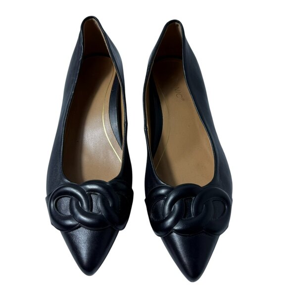 Vionic Arielle Black Leather Flats – Size 7 - Picture 1 of 7